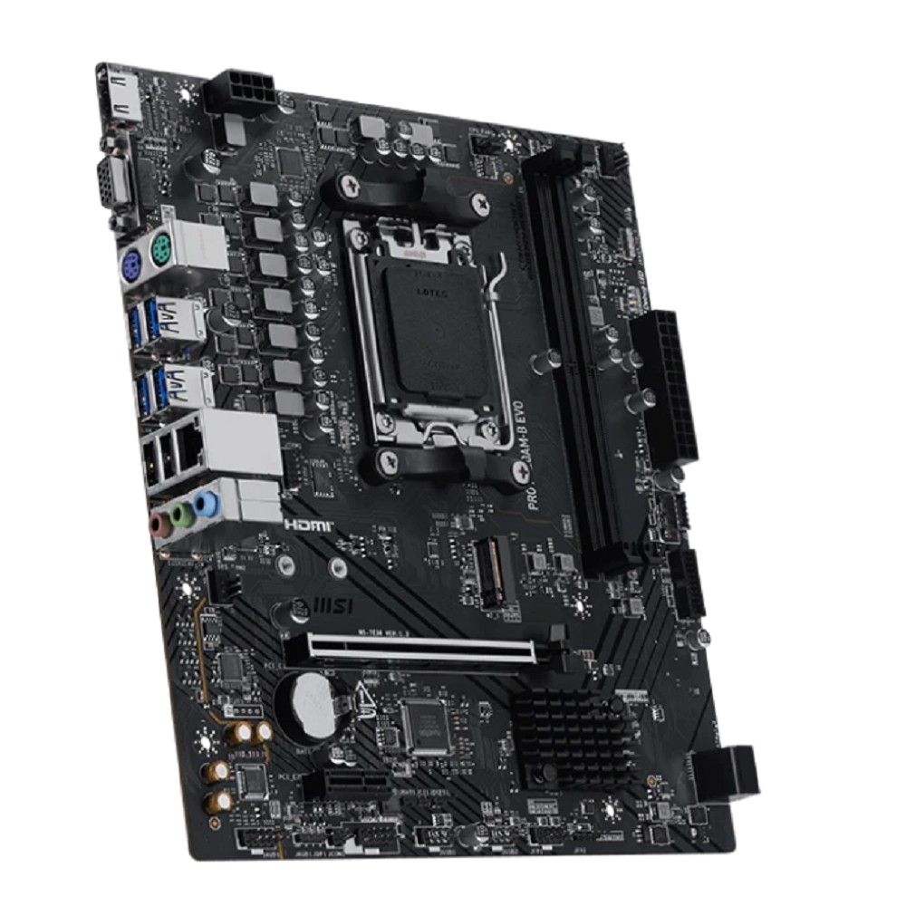 MSI PRO A620AM-B EVO Socket AM5 AMD A620A 2xDDR5 mATX AC`97 8ch(7.1) 2.5Gg RAID+VGA+HDMI