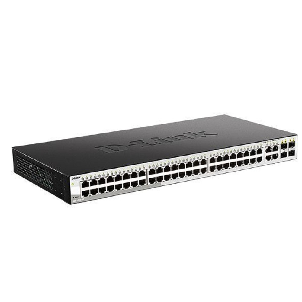 D-Link DGS-1210-52/F3A Управляемый L2 коммутатор с 48 портами 10/100/1000Base-T и 4 комбо-портами 100/1000Base-T/SFP