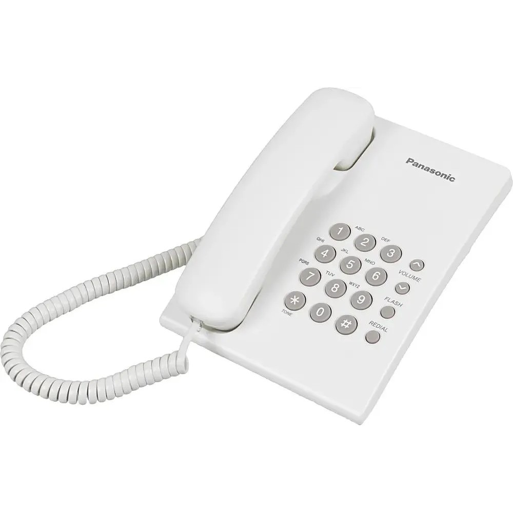 Panasonic KX-TS2350RUW (белый) {повтор номера, регул-ка громкости, кр.на стену}