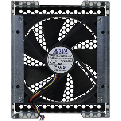 Procase 5TF-120-V1-FAN Переходник 3*5.25" для крепления вентилятора 120*120*25мм с вентилятором PWM