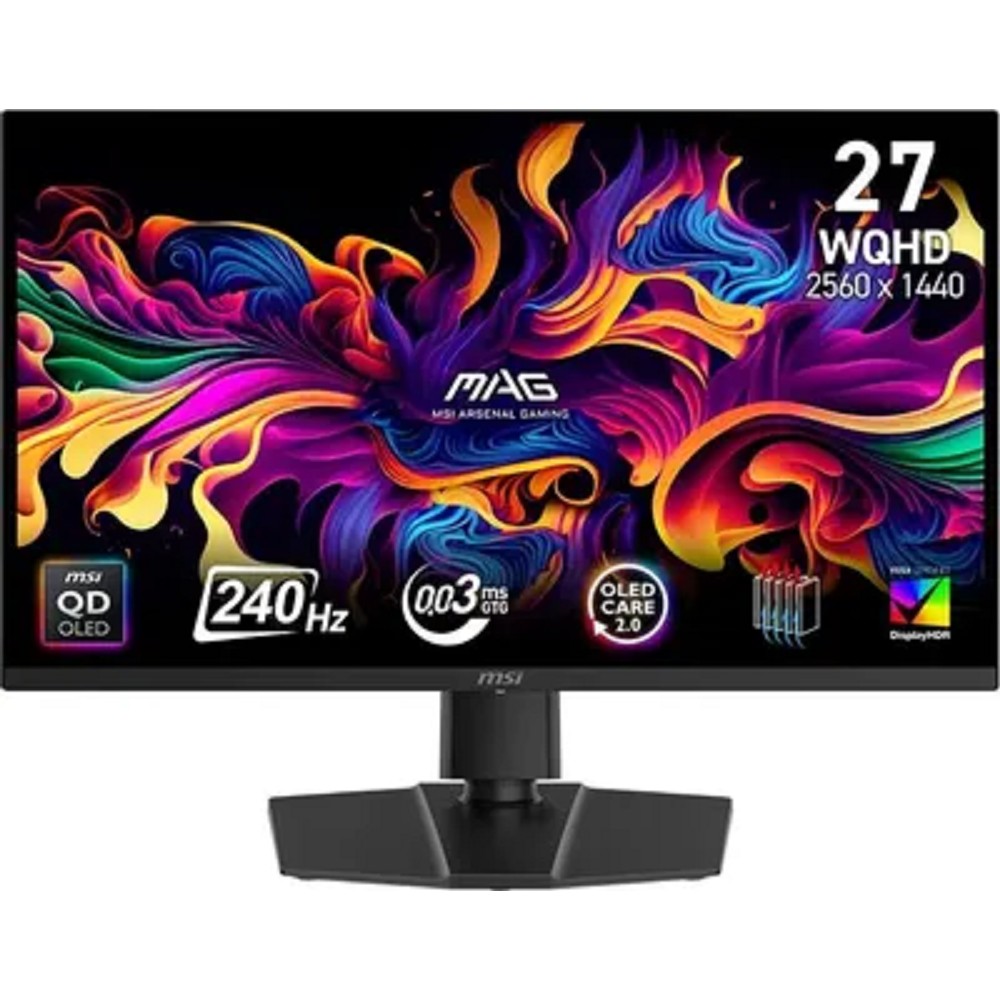 MSI MAG 26.5" 271QP QD-OLED X24 черный {QD OLED 2650x1440 240Hz 16:9 матовая HAS Pivot 240cd 178/178 HDMI}