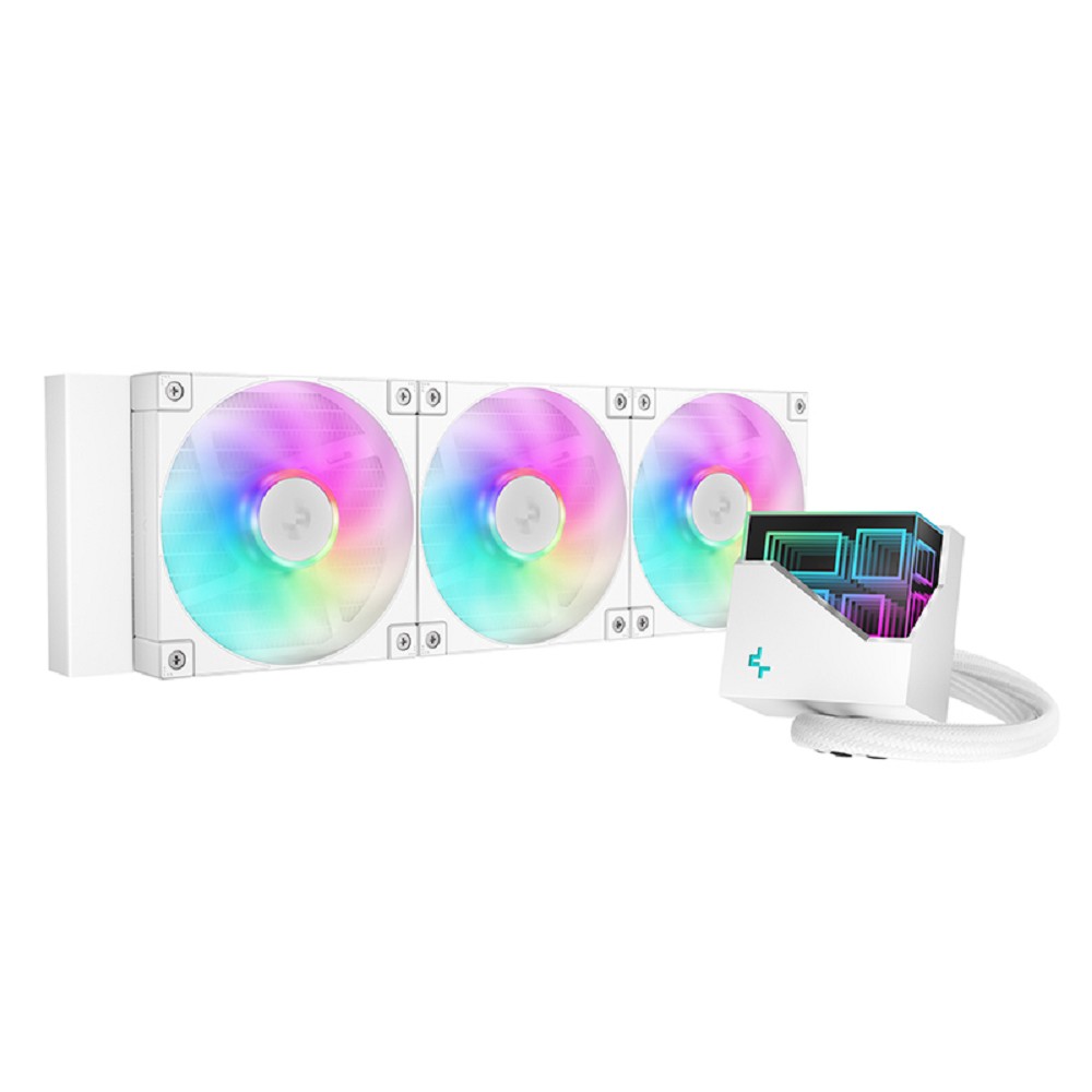 СЖО Deepcool LT360 ARGB Soc-AM5/AM4/1151/1200/1700 белый 4-pin 38.71dB Al 1856gr Ret (R-LT360-WHAMNC-G-1)