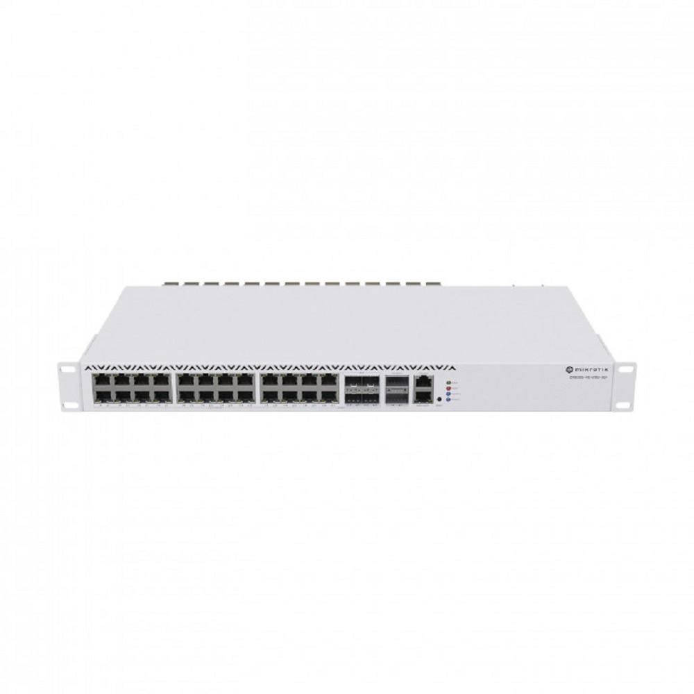 MikroTik CRS326-4C+20G+2Q+RM Коммутатор управляемый, 4Combo 10G/2.5G, 20*2.5Gbit RJ45, 2QSFP+*40Gbit