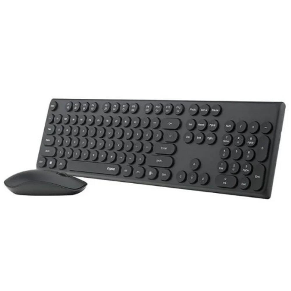 Клавиатура + мышь Rapoo X260S клав:черный мышь:черный USB беспроводная 