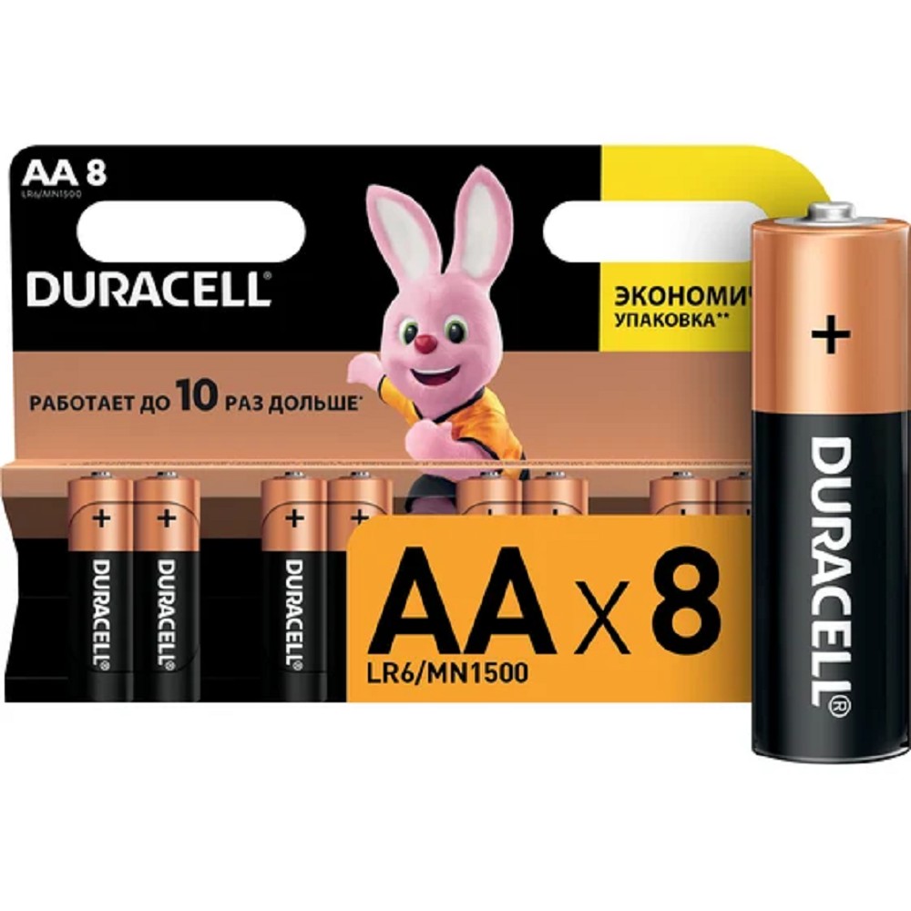 DURACELL LR6-8BL BASIC (8/96/18240) [8шт в уп-ке]