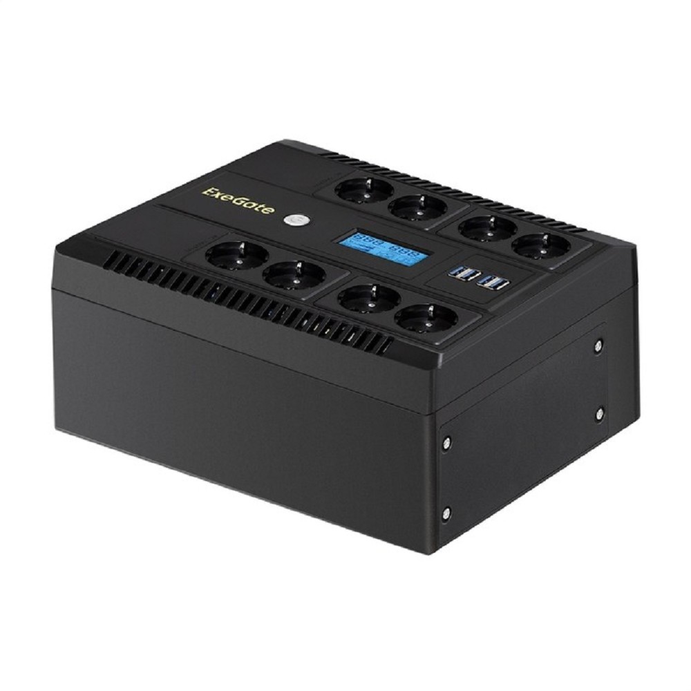 Повреждение упаковки Exegate EX293858RUS ИБП ExeGate NEO Smart LHB-1000.LCD.AVR.8SH.CH.USB