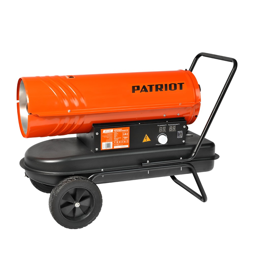 Калорифер дизельный PATRIOT DTC-228 [633703023] {22 кВт, 588 м?/ч, термостат, колеса.}