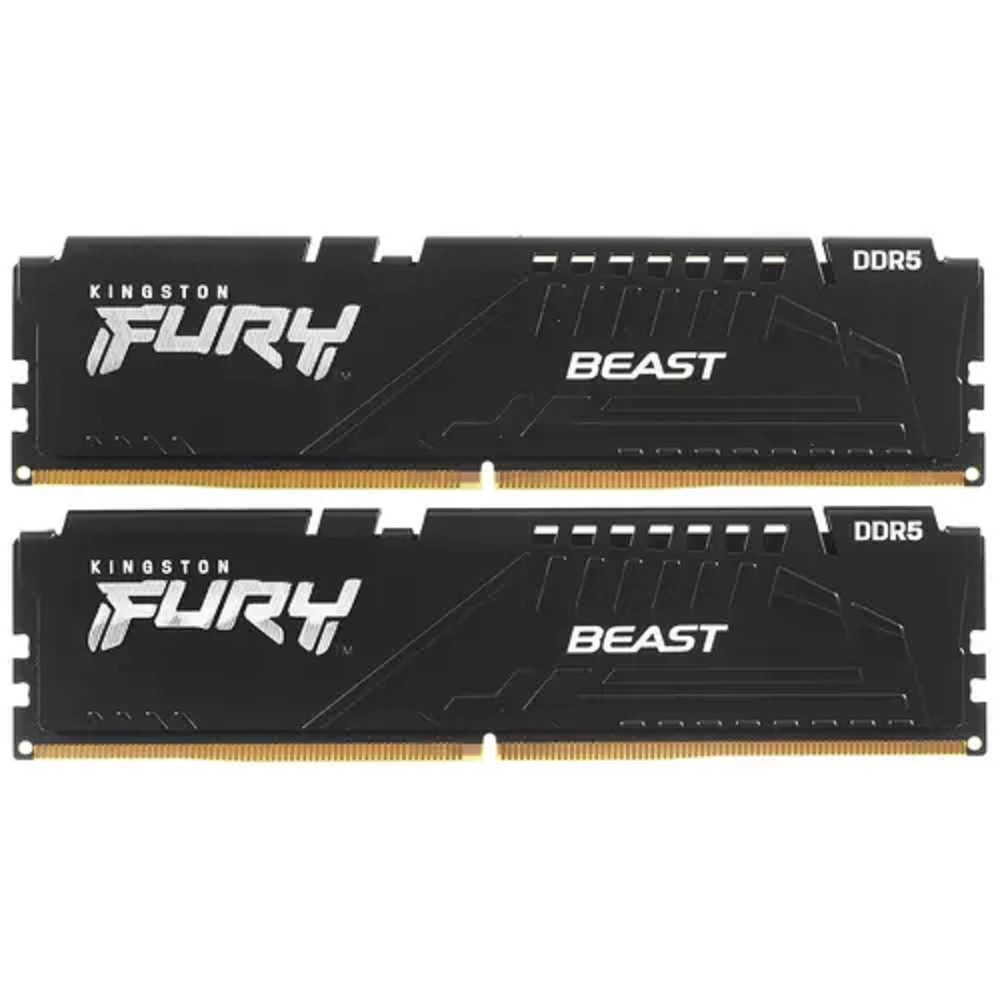 Kingston DDR5 DIMM 32GB 5600 FURY Beast Black EXPO (Kit 2*16gb) 1RX8 36-38-38 1.25V KF556C36BBEK2-32