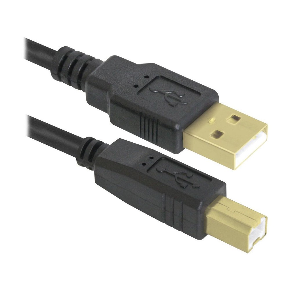 Defender USB04-06 PRO Кабель USB 2.0  для соед. 1.8м AM/BM , зол.конт, 2фер.фил.  [87430]