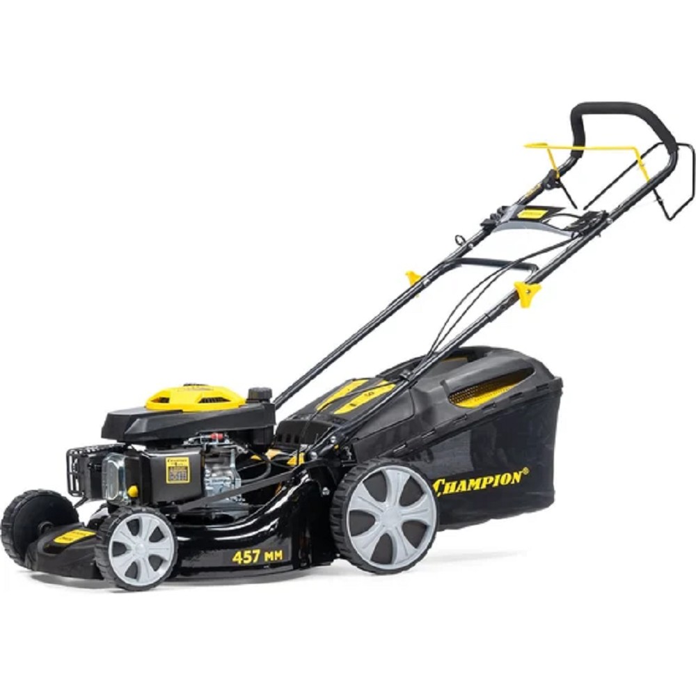 CHAMPION Газонокосилка LM4630 { 3кВт привод 460мм 60л 25-75мм 1рычаг/7, 33,5кг 3в1 }