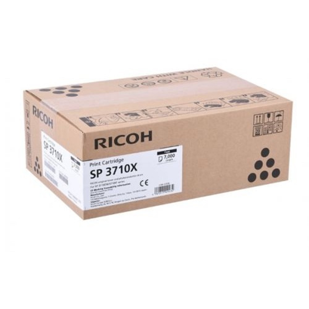 Ricoh Тонер-картридж SP 3710X для SP 3710DN, SP 3710SF, P311, /M 320F. Чёрный. 7000 стр.(408285)