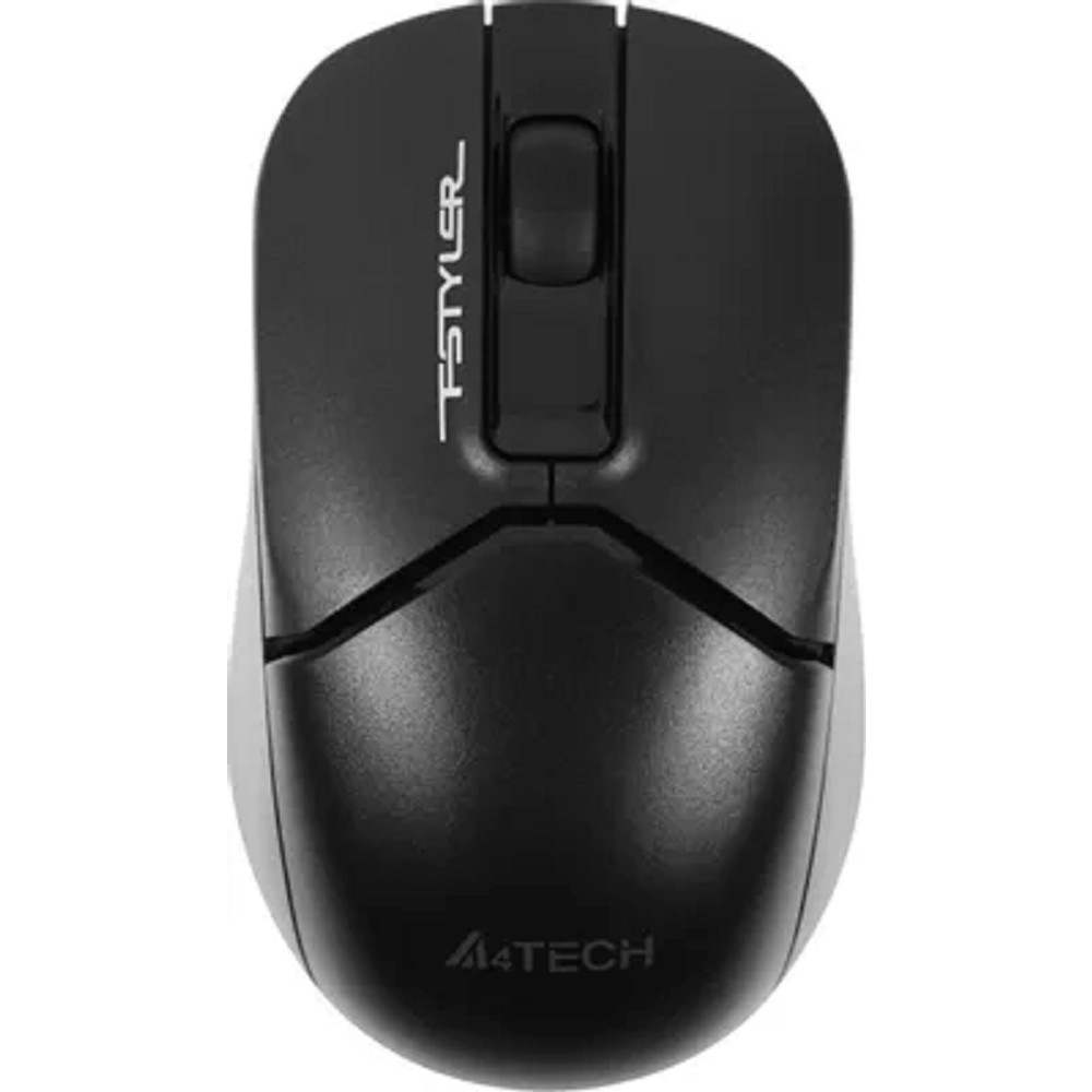 A-4Tech Мышь Fstyler FB12 черный оптическая (1200dpi) беспроводная BT/Radio USB (3but) [1595331]