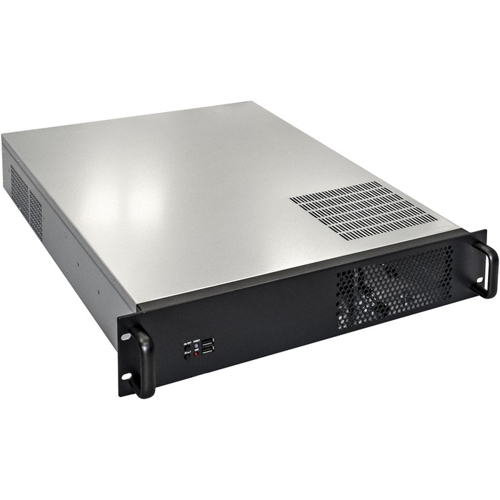 Exegate EX293343RUS Серверный корпус ExeGate Pro 2U550-08 <RM 19", высота 2U, глубина 550, БП 1100ADS, 2*USB>