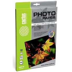 Cactus CS-MA419050 Бумага A4/190г/м2/50л./белый матовое для струйной печати