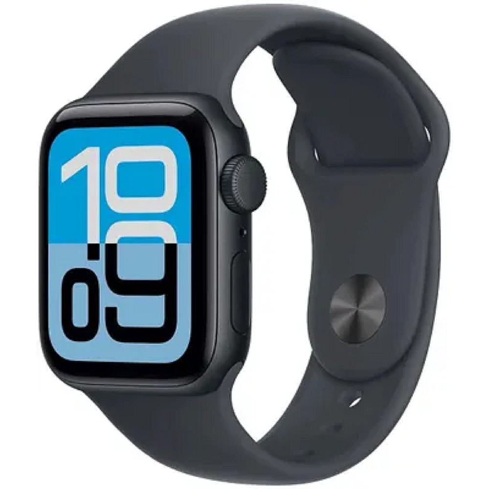 Apple Watch SE 3 44mm Midnight Aluminium Case with Midnight Sport Band - M/L (MEHQ4LW/A)