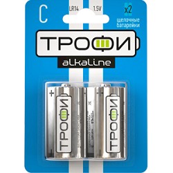 Трофи LR14-2Bl Energy Power Alkaline (12/96/6720) (2 шт. в уп-ке)