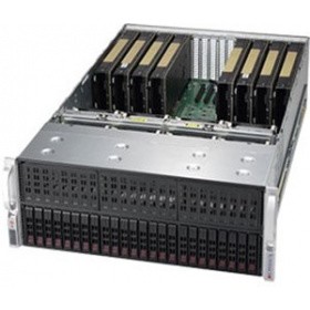 Supermicro SYS-4029GP-TRT2 4U, 4x2000W, 2xLGA3647, Intel®C622, 24xDDR4, 24x2.5"HDD, 2x10GbE, IPMI