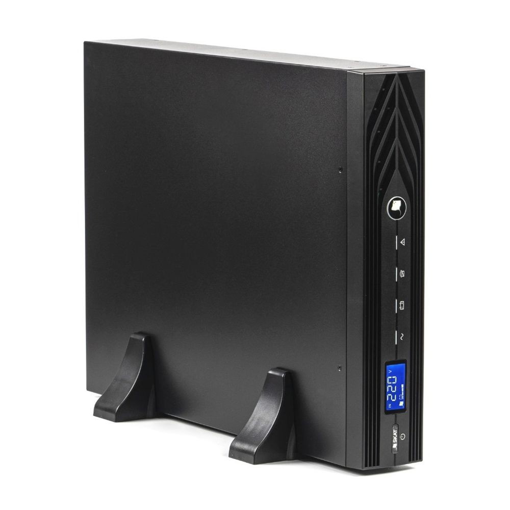 ИБП Бастион SKAT-UPS 3000-RACK-ON-E {Online, 3000ВА/2700Вт, стойка/на пол, 1xC19 + 8xC13, SNMP/USB/RS-232/EPO, БЕЗ АКБ (6 шт 40-120Ач или 4 шт SKAT BC 72/9), МПТ} (9909)