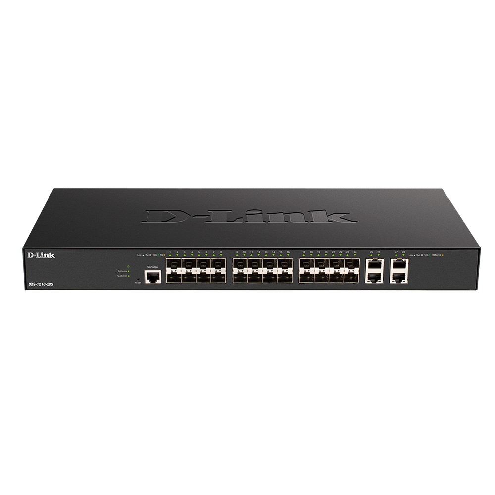 D-Link DXS-1210-28S/A1A PROJ Управляемый L2+ коммутатор с 24 портами 10GBase-X SFP+ и 4 портами 10GBase-T