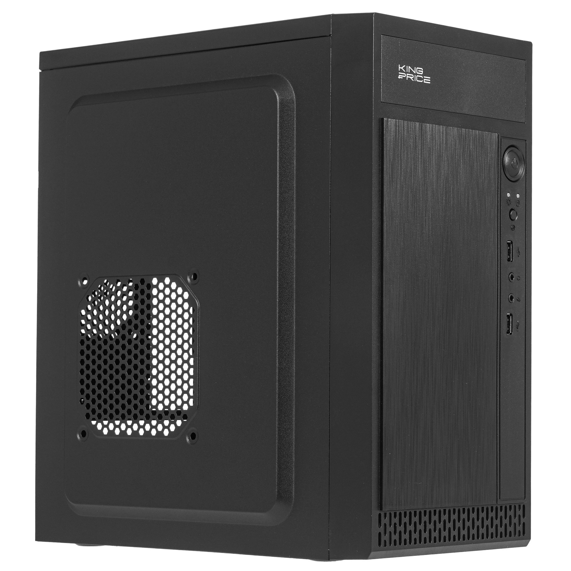 Корпус KingPrice KPCC-MN211 черный без БП mATX 1x80mm 2x120mm 2xUSB2.0 audio
