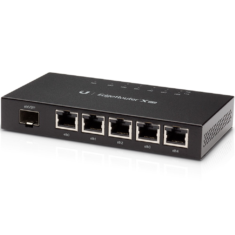 UBIQUITI ER-X-SFP Маршрутизатор 5x Ethernet, 1x SFP, раздача PoE