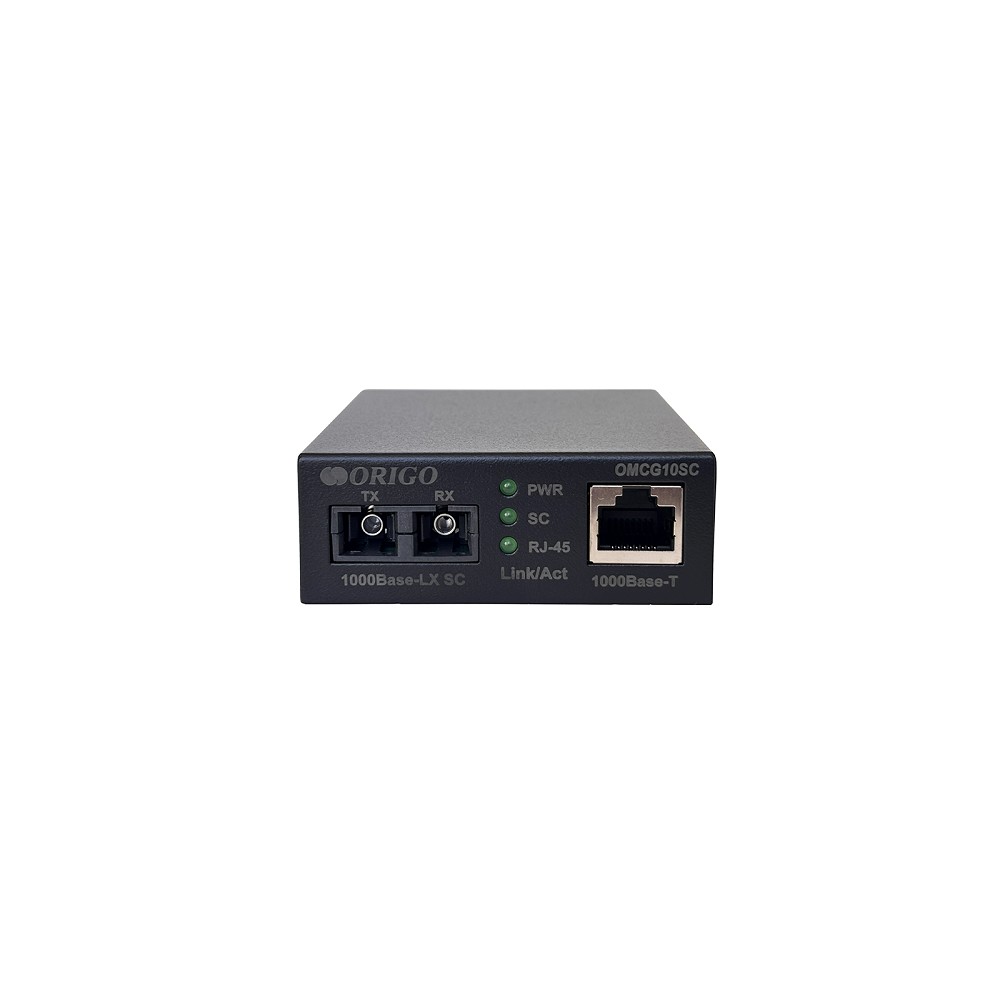 ORIGO OMCG10SC/A1A Медиаконвертер 1000Base-T / 1000Base-LX (SC), 1310 нм, одномод, до 10 км