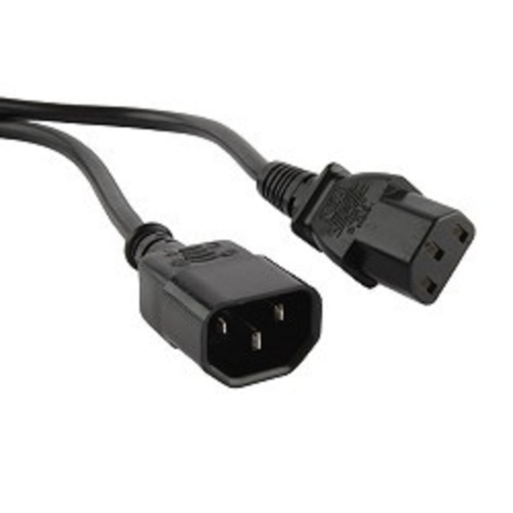 Hyperline PWC-IEC13-IEC14-1.0-BK Кабель питания монитор-компьютер IEC 320 C13 - IEC 320 C14 (3x0.75), 1 м