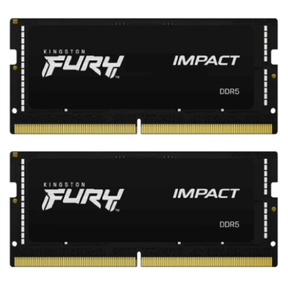 Kingston DDR5 SODIMM 64GB 4800MT/s  CL38  (Kit of 2) FURY Impact KF548S38IBK2-64