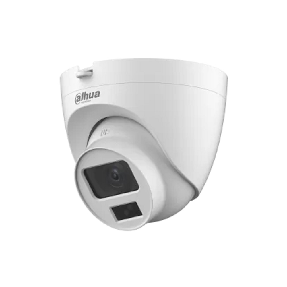 DAHUA DH-HAC-HDW1200CLQP-IL-A-0280B-S6 Уличная турельная HDCVI-видеокамера с интеллектуальной двойной подсветкой 2Мп, объектив 2.8мм, ИК 20м, LED 20м, IP67, корпус: пластик, быстрый монтаж