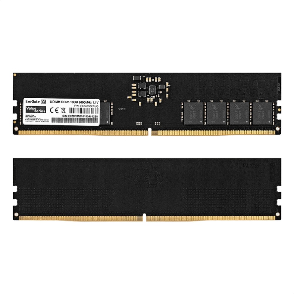 Exegate DDR5 DIMM 16GB EX300352RUS Модуль памяти ExeGate Value <PC5-44800> 5600MHz