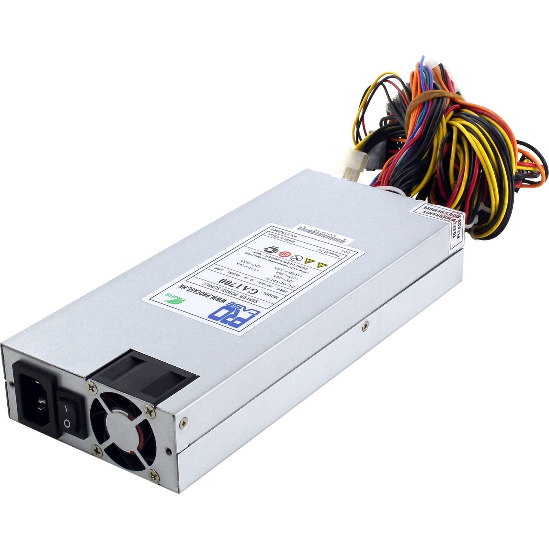 Procase Блок питания GA1700 (80+ GOLD) [GA1700] {БП 700W ATX 1U 230*100*40mm, 1FAN, PFC}