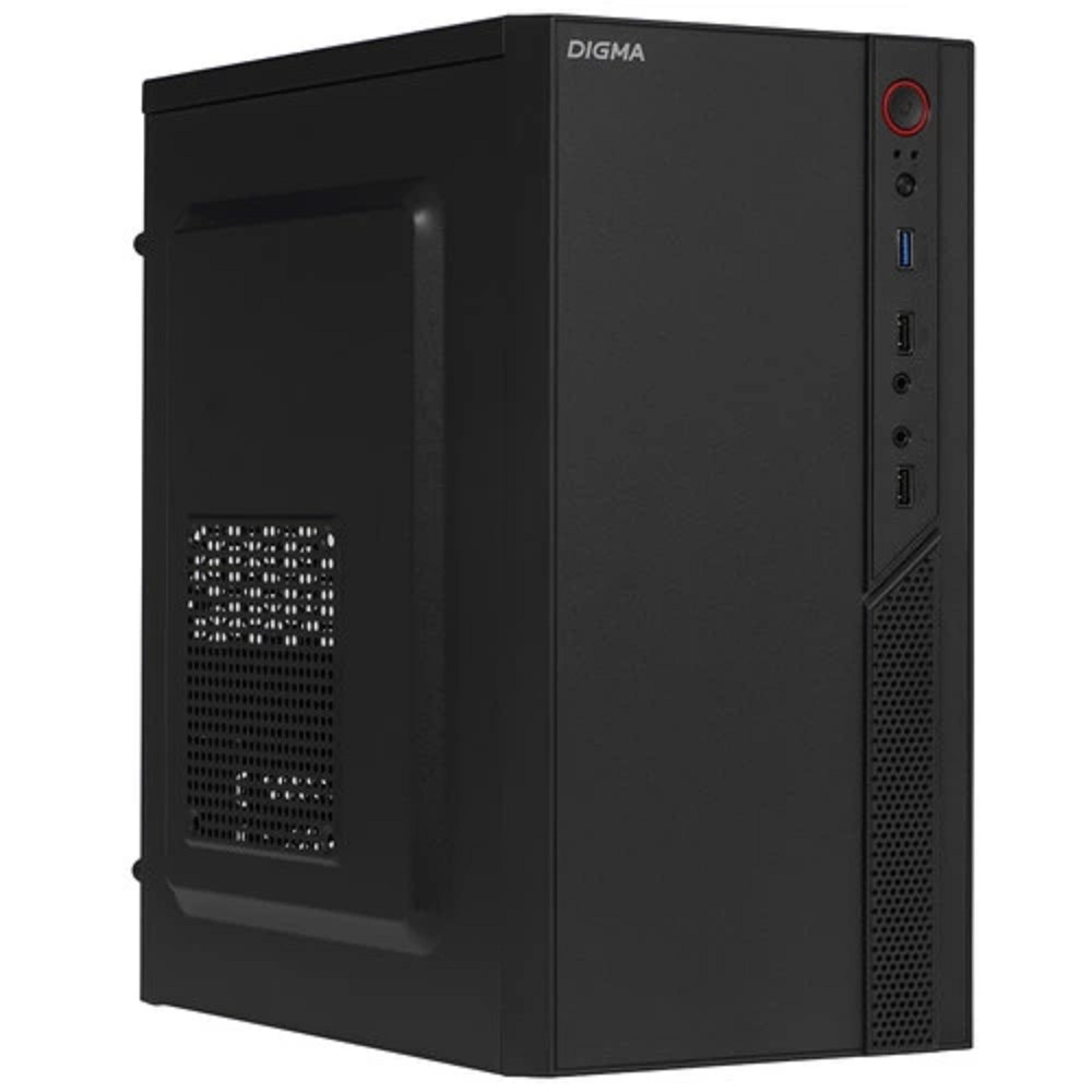 Корпус Digma DCC-MN306 черный без БП mATX 1x80mm 1x92mm 2x120mm 2xUSB2.0 1xUSB3.0 audio