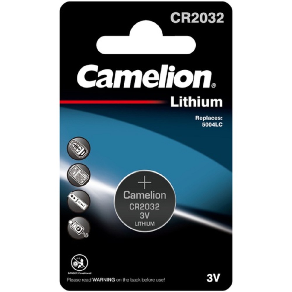 Camelion CR2032 BL-1 (CR2032-BP1, батарейка литиевая,3V) (1 шт. в уп-ке) 