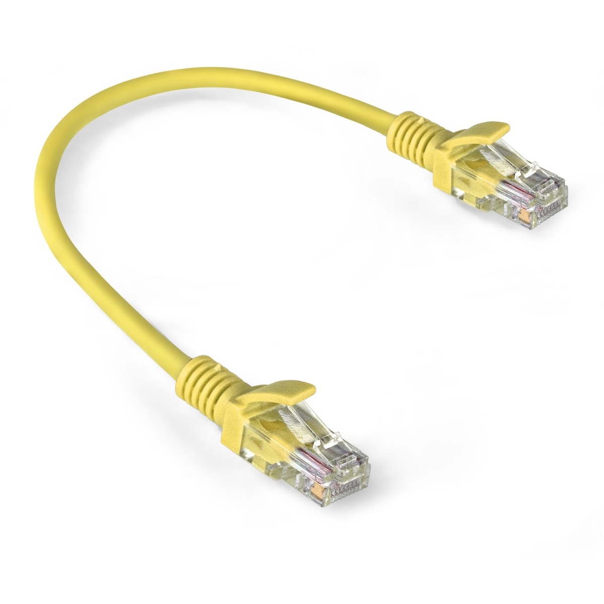 Exegate EX286374RUS Патч-корд LSZH UTP-RJ45-RJ45-5e-0,3M-LSZH-YL, UTP, cat.5e, 0.3м, желтый