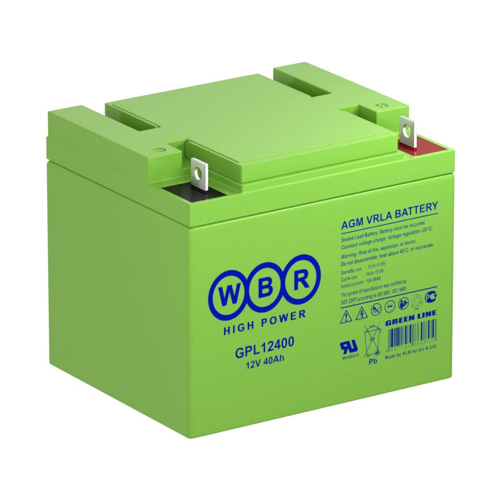 WBR Батарея GPL12400 (12V/40Ah)