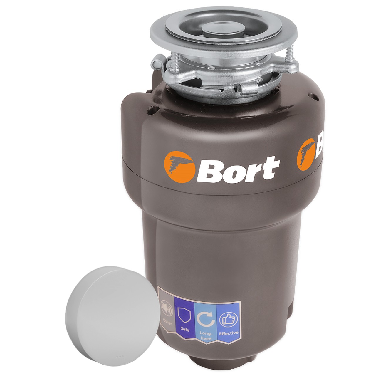 Bort Измельчитель пищевых отходов TITAN MAX Power (FULLCONTROL) {Мощность л.с. 1 ; Мощность 780 Вт; Производительность 5,2 кг/мин; Скорость холостого хода 3500 об/мин;  Металл} [3410266]