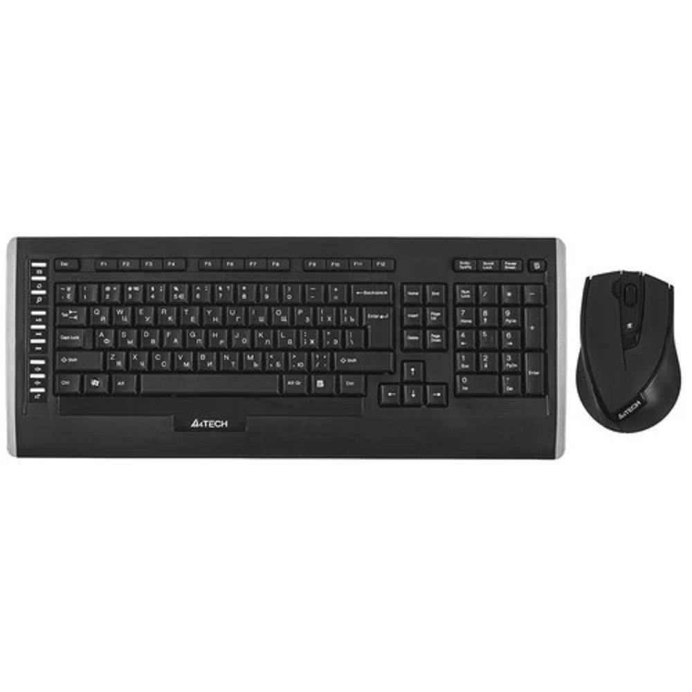 A-4Tech Клавиатура + мышь 9300F, беспроводная, черный, USB [618555]