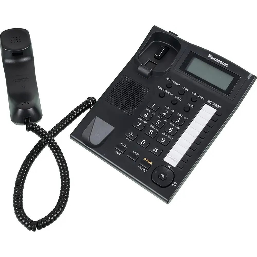 Panasonic KX-TS2388RUB (черный) {индикатор вызова,повторный набор последнего номера,4 уровня громкости звонка}