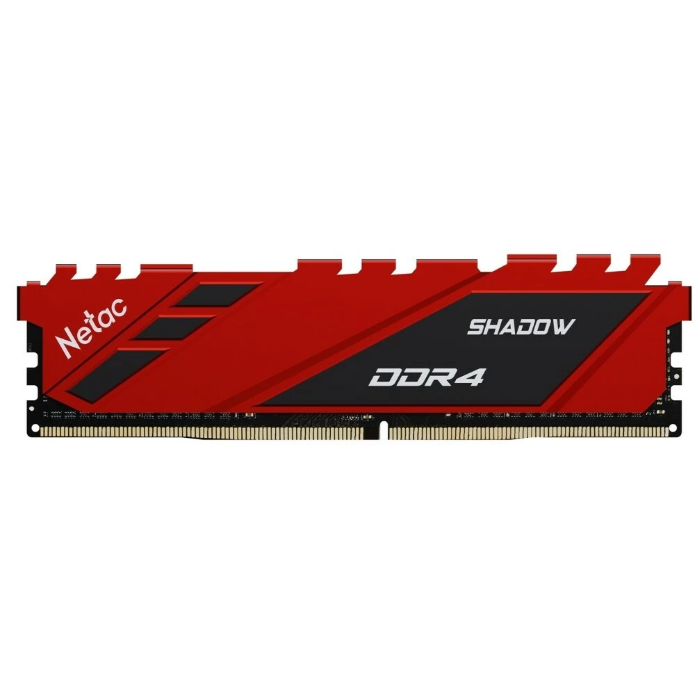 Netac Shadow Red DIMM DDR4 8Gb PC28800 3600Mhz  с радиатором (NTSDD4P36SP-08R)
