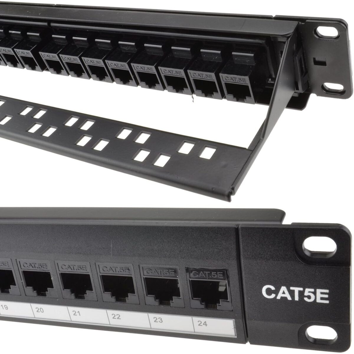 5bites Патч-панель PPU55-11C проходная UTP / 5E / 24P / 1U / 19"
