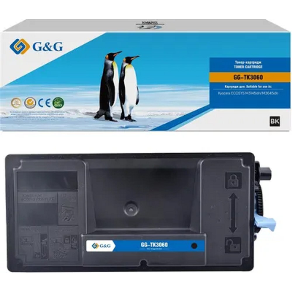 Тонер-картридж G&amp;G toner cartridge для Kyocera M3145idn/M3645idn 14 500 стр. c чипом TK-3060 1T02V30NL0 гарантия 36 мес.