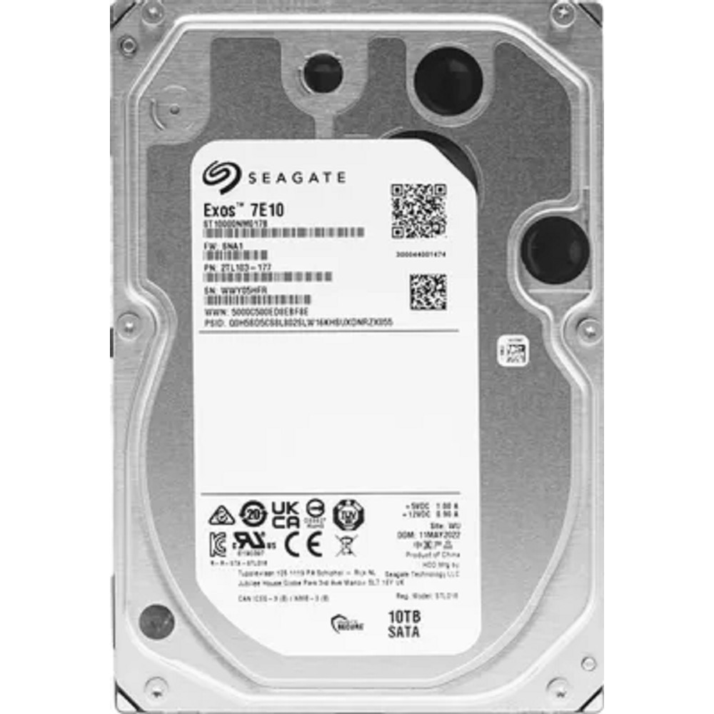 10TB Seagate Exos 7E10 (ST10000NM017B) {SATA 6Gb/s, 7200 rpm, 256mb buffer, 3.5", RAID Edition}