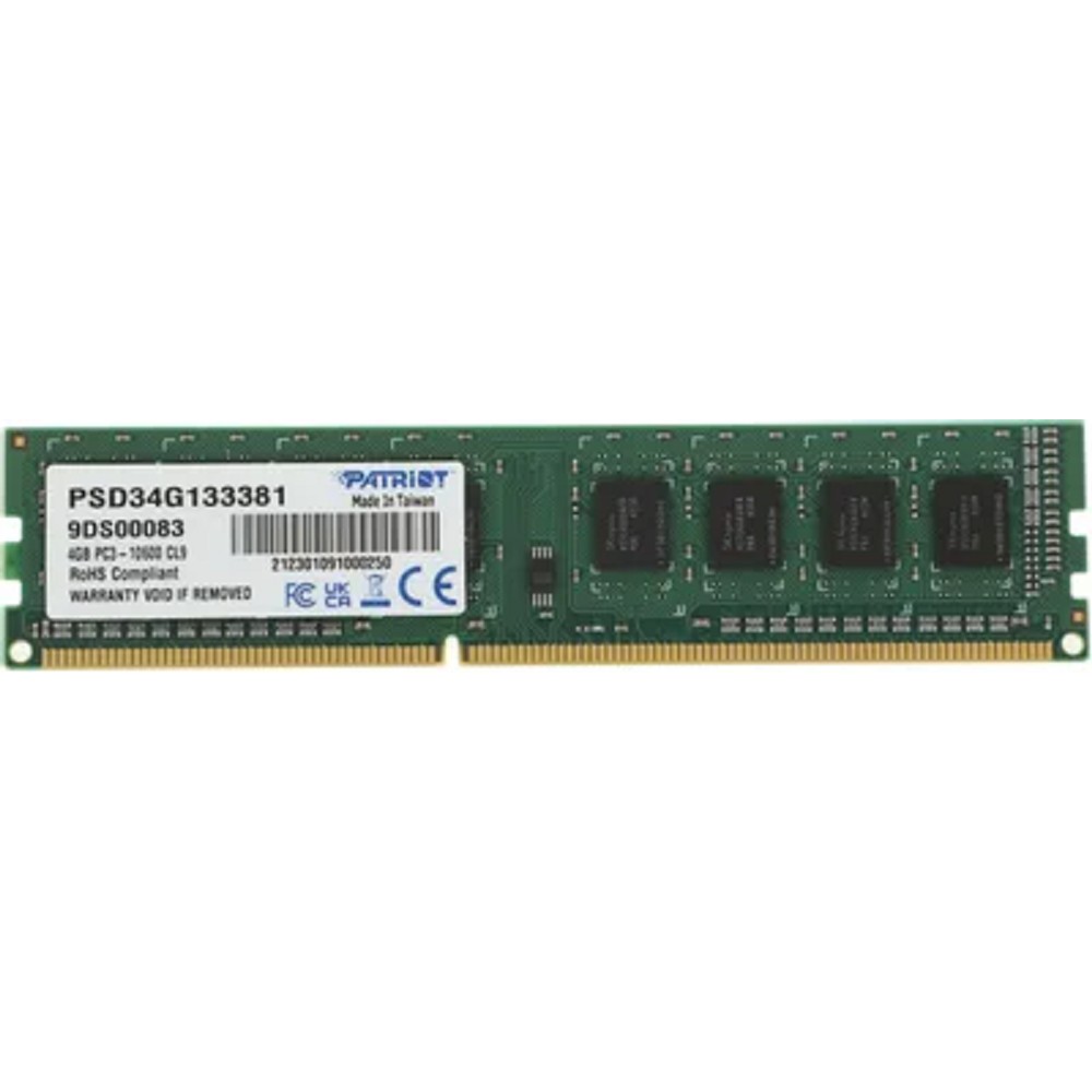 Patriot DDR3 DIMM 4GB (PC3-10600) 1333MHz PSD34G133381