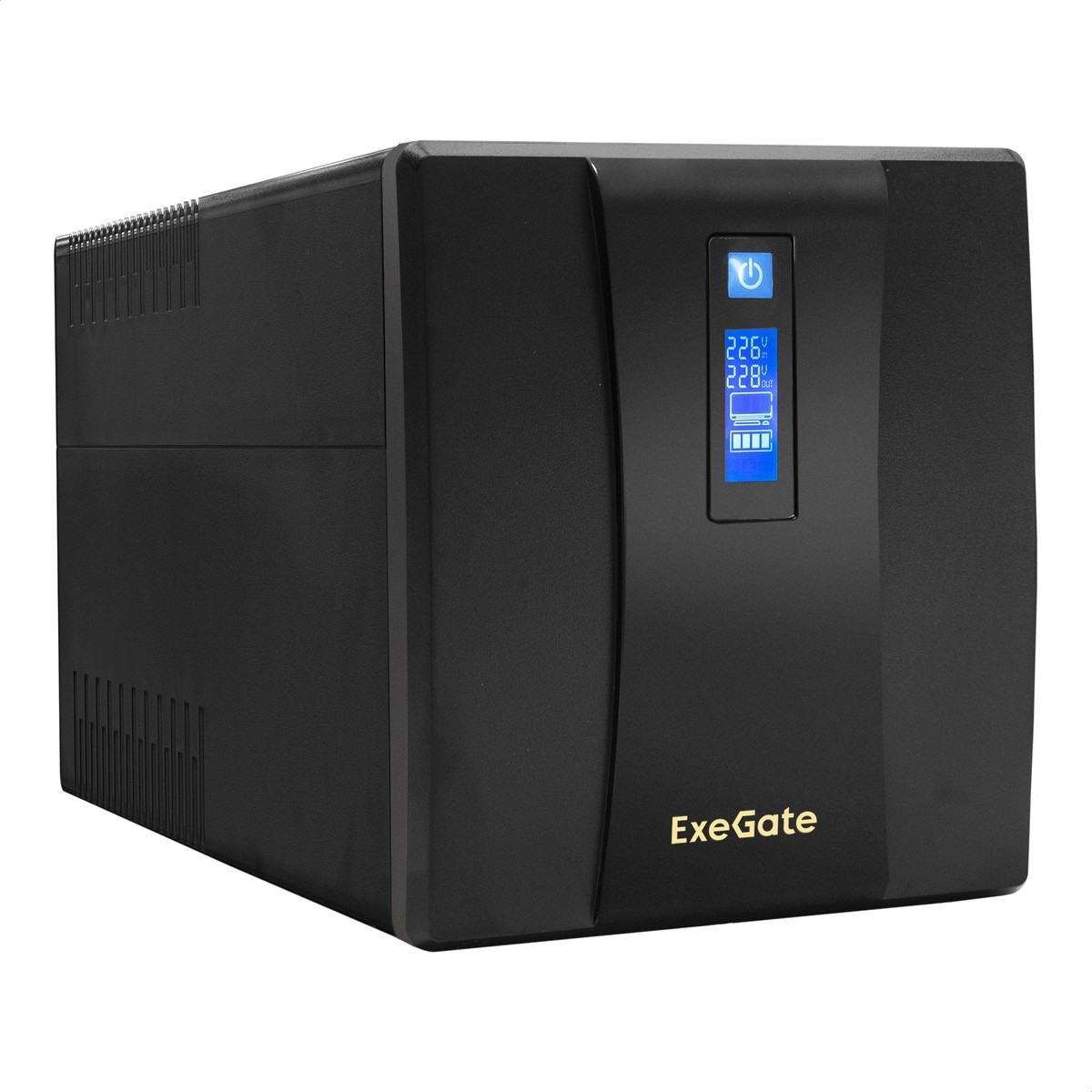 Exegate EP285512RUS ИБП ExeGate SpecialPro Smart LLB-1600.LCD.AVR.EURO.RJ <1600VA/950W, LCD, AVR, 4 евророзетки, RJ45/11, Black>