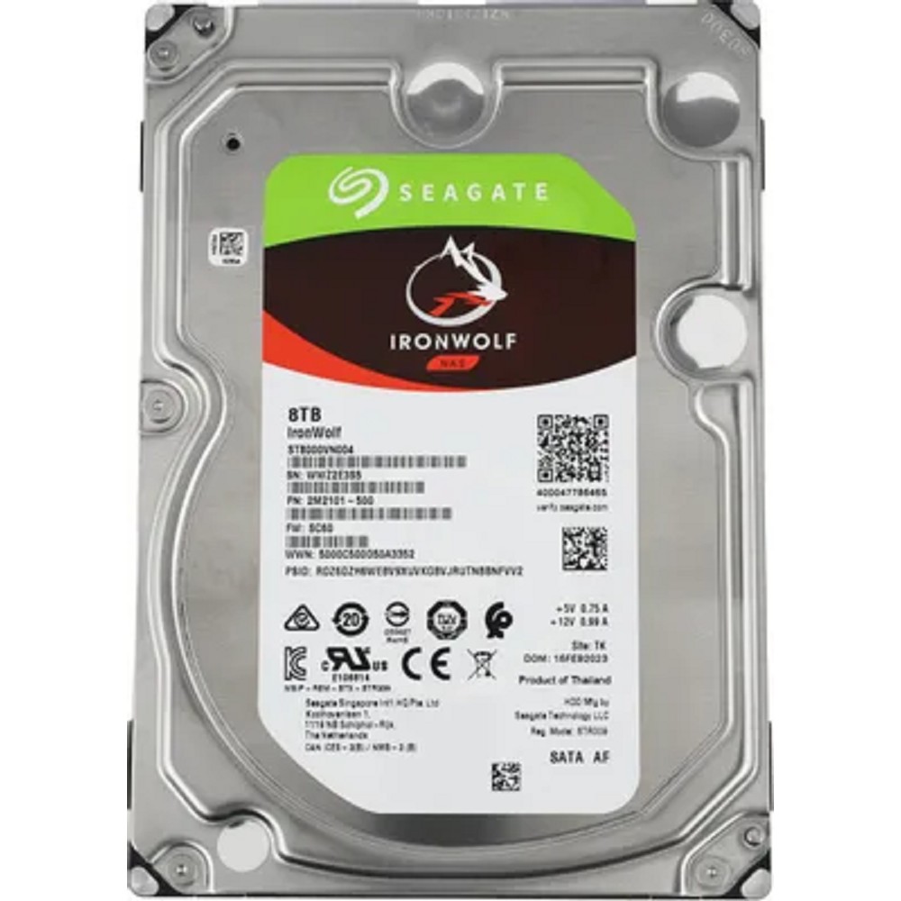 Повреждение упаковки 8TB Seagate IronWolf (ST8000VN004) {SATA 6.0Gb/s, 7200 rpm, 256mb buffer, 3.5",для NAS}