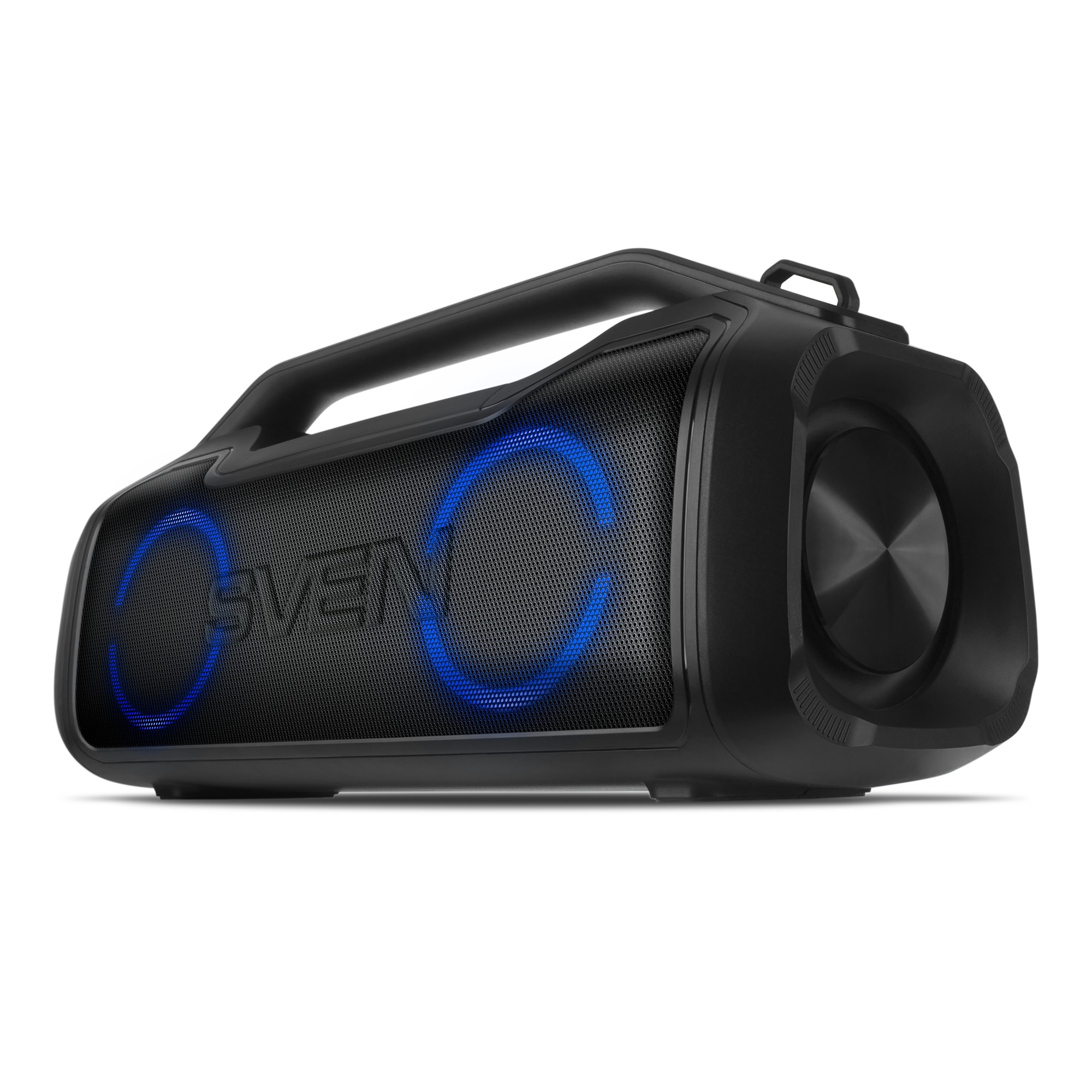 Повреждение упаковки SVEN PS-390, черный (50 Вт, Waterproof (IPx5), TWS, Bluetooth, microSD, 2х3600мАч)