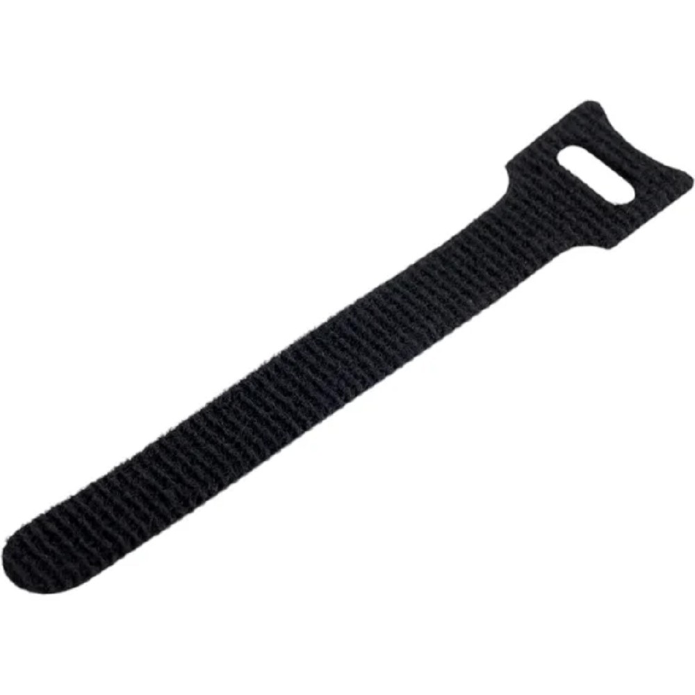 Cabeus CLAMP-125-BK Хомут для кабеля, липучка с мягкой застежкой, 125x14 мм, черный (10 шт.)