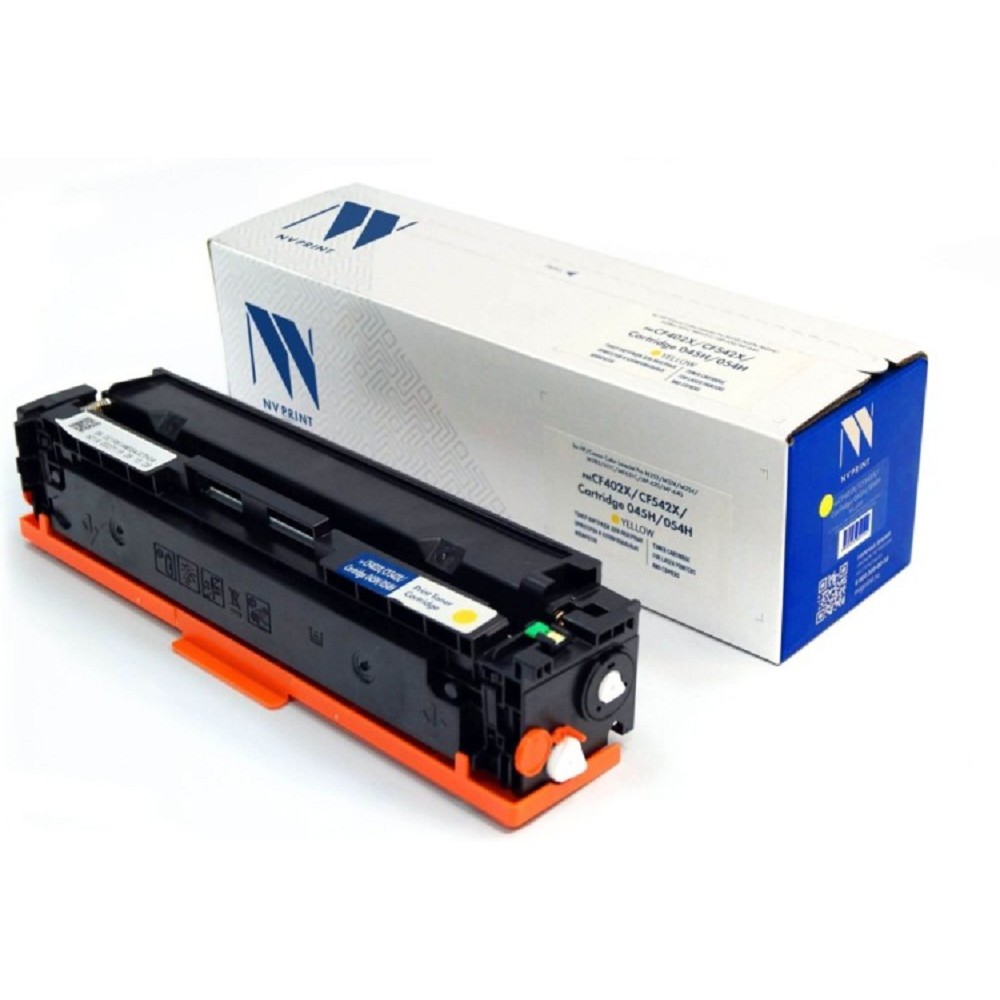 Картридж NVP совместимый NV-CF402X/CF542X/045H/054H Yellow универсальные для HP/Canon Color LaserJet Pro M252/M274/M254/M280/611C/MF631C/LBP-620/MF-640 (2500k)