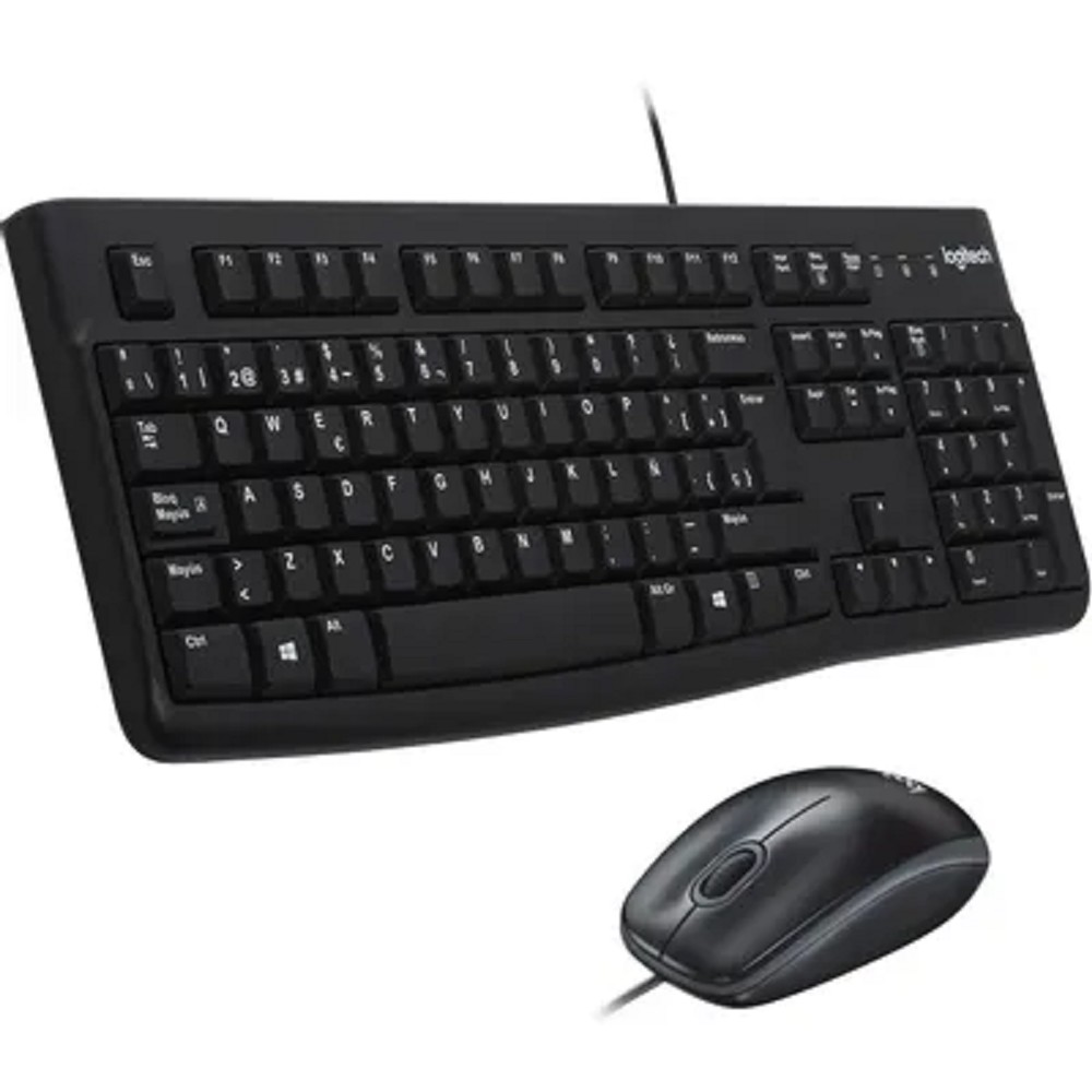 Повреждение упаковки 920-002561 Logitech Клавиатура + мышь Desktop MK120 USB оригинальная заводская гравировка RU/LAT