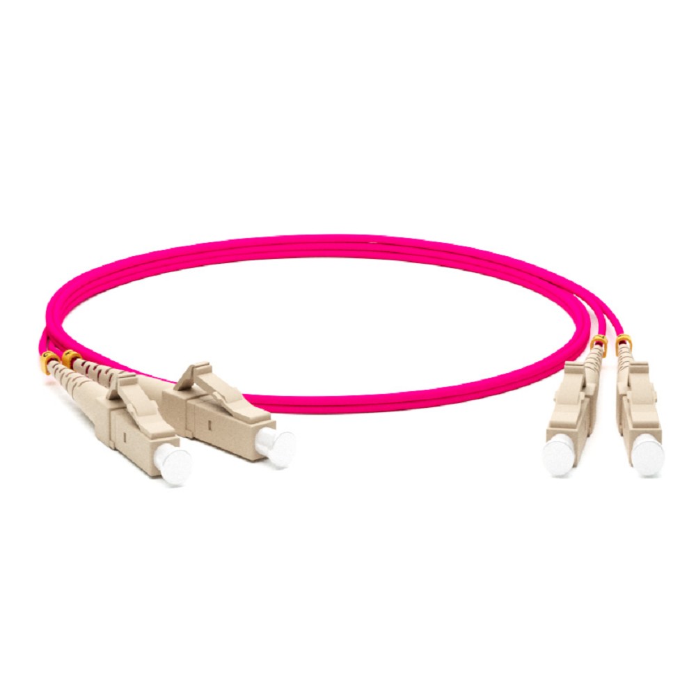 Hyperline FC-D2-504-LC/PR-LC/PR-H-10M-LSZH-MG Патч-корд волоконно-оптический (шнур) MM 50/125(OM4), LC-LC, duplex, LSZH, 10 м
